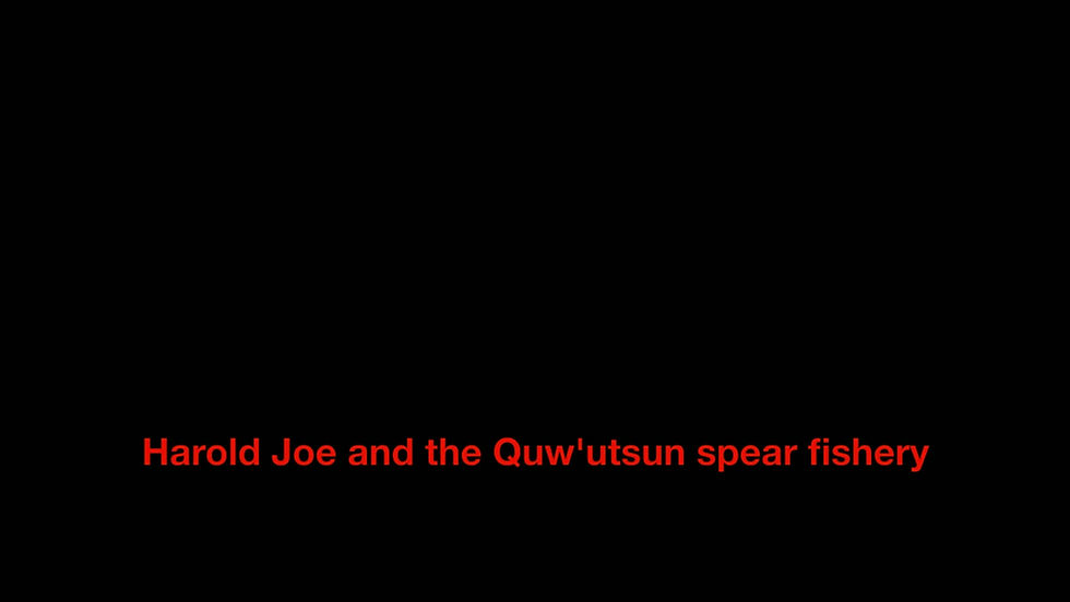 VIDEO of traditional Quw’utsun spear fishery, now underway on the Cowichan River